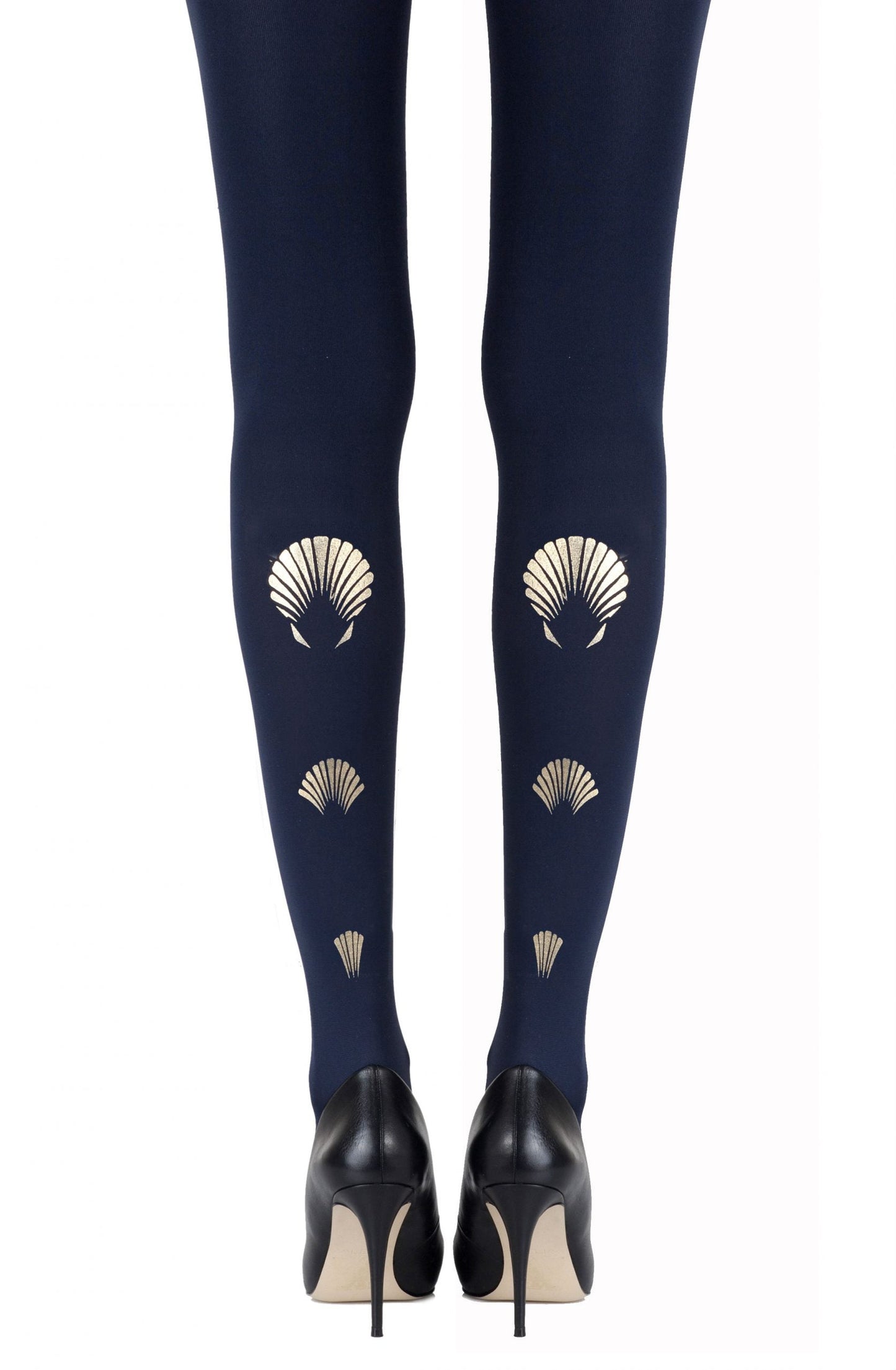 Zohara "What The Shell" Gold Print Tights