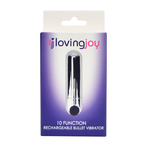 Loving Joy 10 Function Rechargeable Bullet Vibrator Black