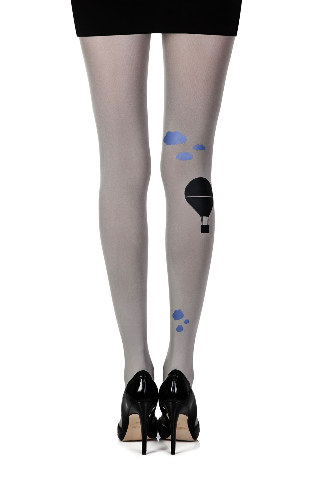 Zohara "Hot Air Balloon" Grey Print Tights