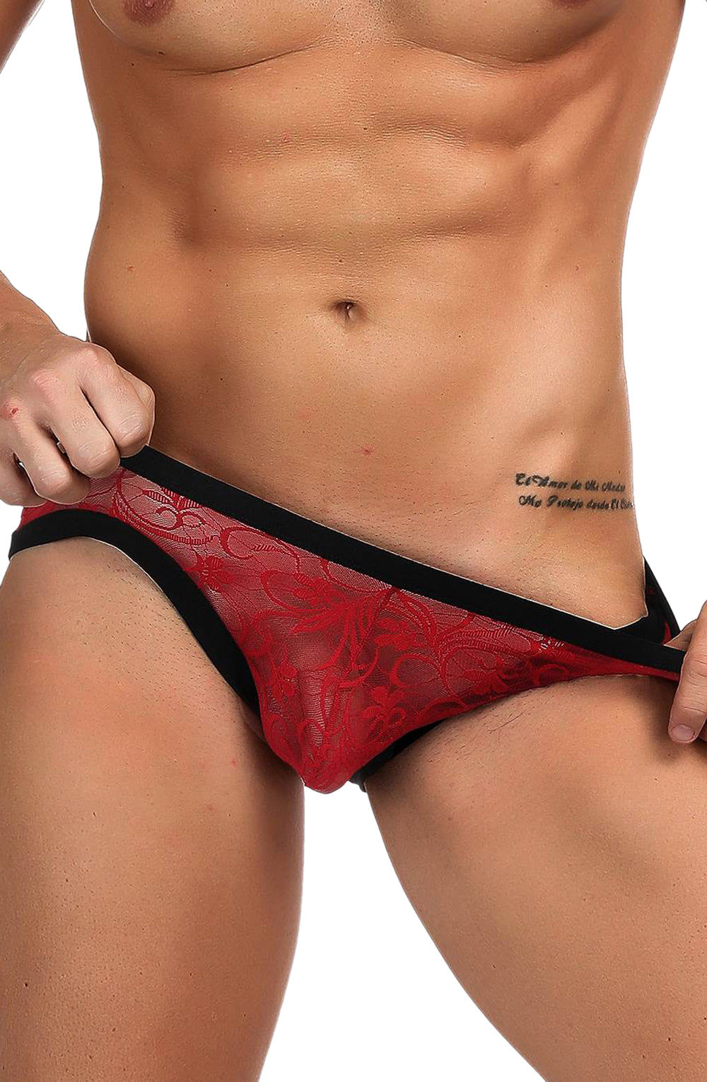 YesX YX974 Men's Brief Red/Black