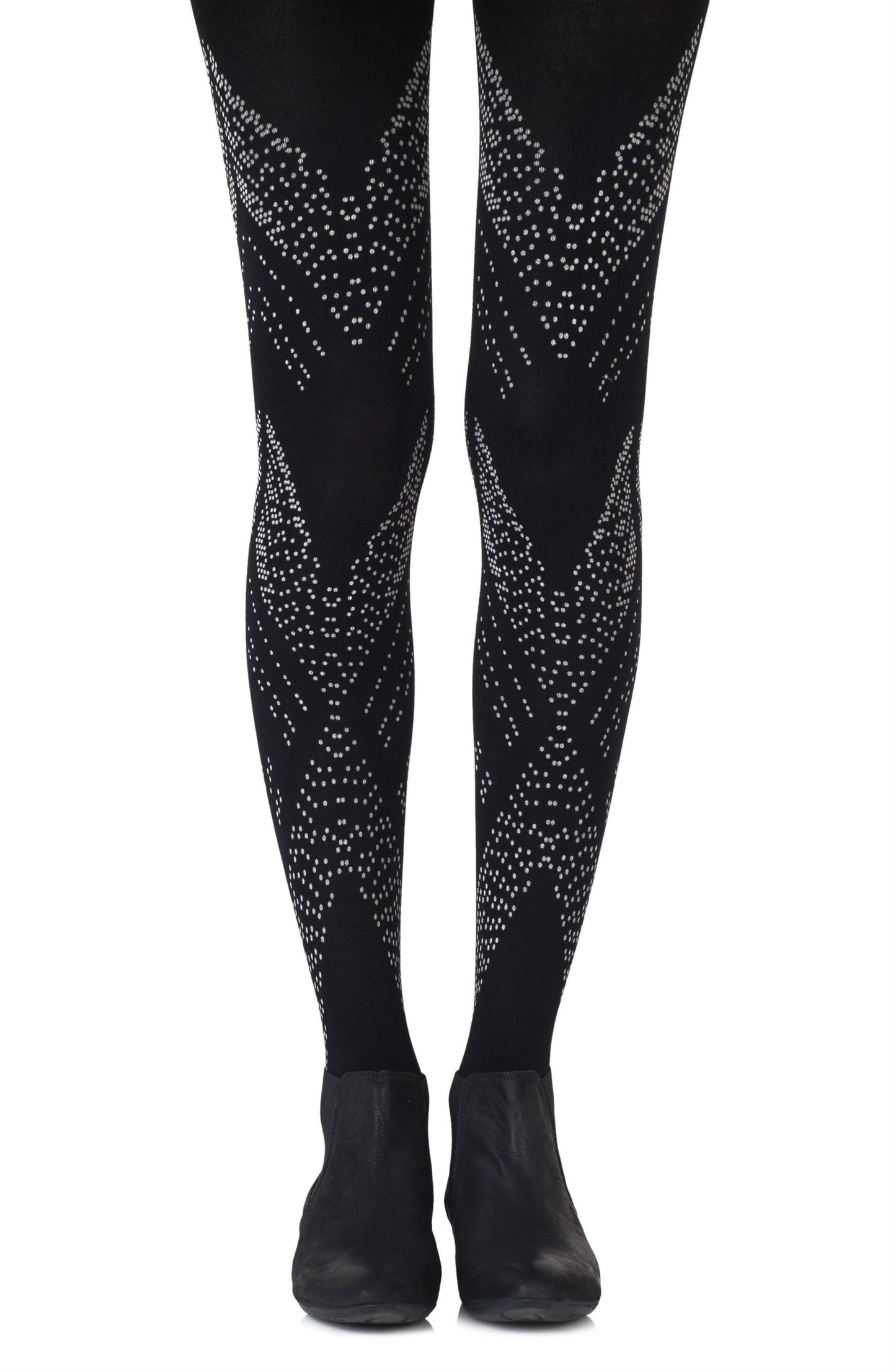 Zohara "You're My Darling Angle" Black Tights