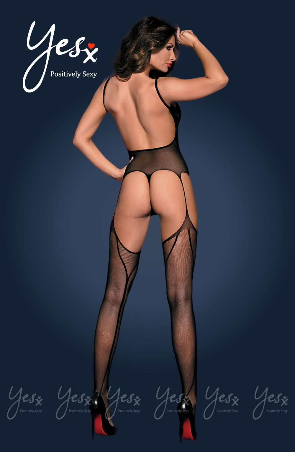 Yesx YX179 Bodystocking Black